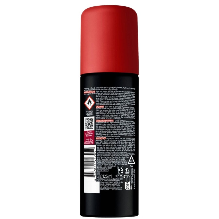 Spray antiperspirant Homme Clinical Control 96h, 125 ml, Vichy Spray antiperspirant Homme Clinical Control 96h, 125 ml, Vichy