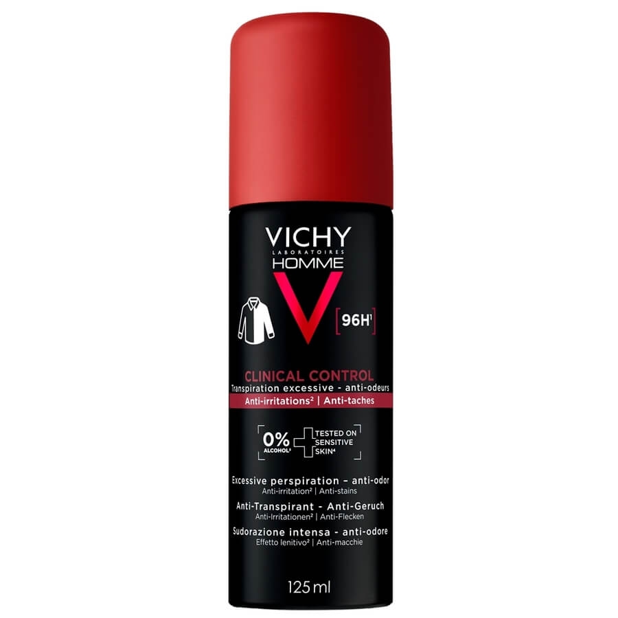 Spray antiperspirant Homme Clinical Control 96h, 125 ml, Vichy Spray antiperspirant Homme Clinical Control 96h, 125 ml, Vichy