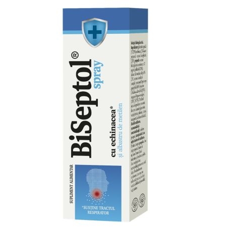 Spray cu albastru de metilen si echinacea Biseptol, 20 ml, Dacia Plant