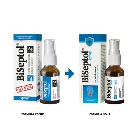 Spray cu albastru de metilen si echinacea Biseptol, 20 ml, Dacia Plant