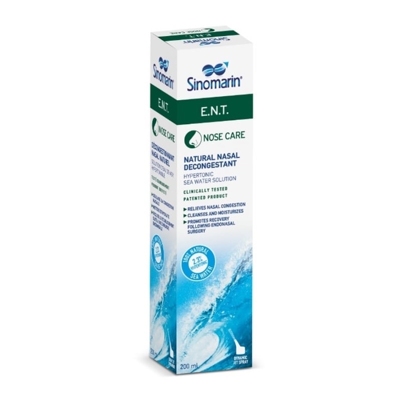 Spray decongestionant nazal hipertonic ENT, 200 ml, Sinomarin Spray decongestionant nazal hipertonic ENT, 200 ml, Sinomarin