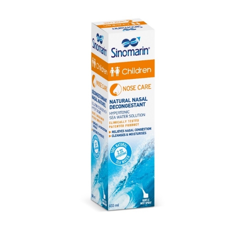 Spray decongestionant nazal pentru bebelusi si copii, 100 ml, Sinomarin Spray decongestionant nazal pentru bebelusi si copii, 100 ml, Sinomarin