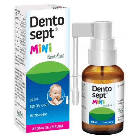 Spray gingival Dentosept Mini, 30 ml, PlantExtrakt