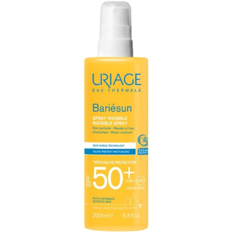 Spray invizibil fara parfum SPF 50+ Bariesun, 200 ml, Uriage Spray invizibil fara parfum SPF 50+ Bariesun, 200 ml, Uriage