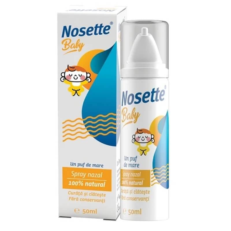 Spray nazal apa de mare izotonica Nosette Baby, 50 ml, Dr. Reddy's Spray nazal apa de mare izotonica Nosette Baby, 50 ml, Dr. Reddy's