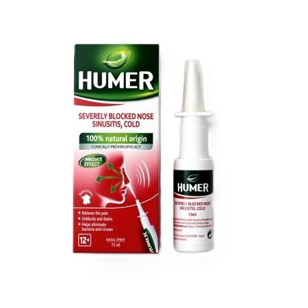 Spray nazal pentru sinuzita, 15 ml, Humer Spray nazal pentru sinuzita, 15 ml, Humer