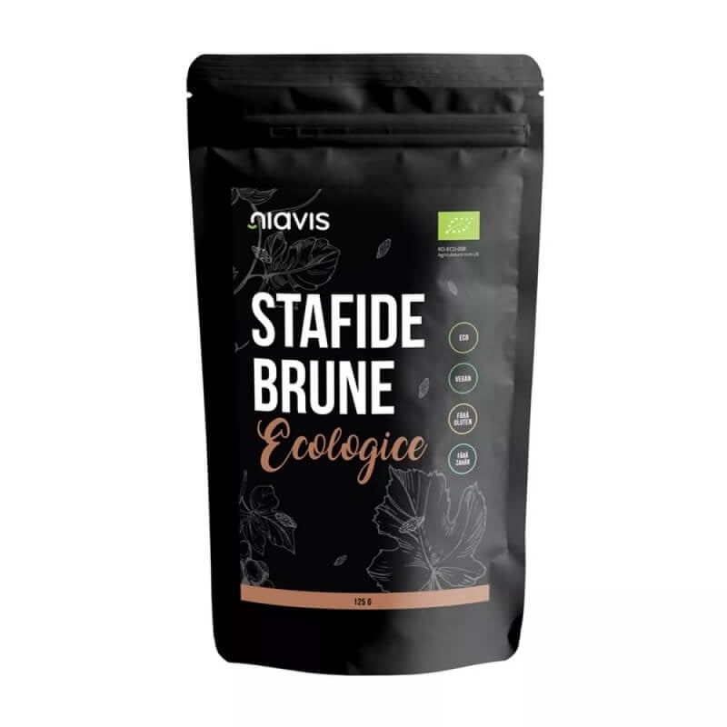 Stafide brune ecologice, 125 g, Niavis