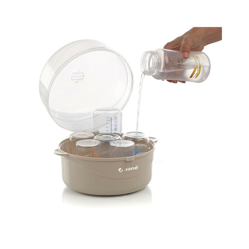 Sterilizator microunde, Jane, Capacitate 6 biberoane, BPA Free, 16.5 cm x 20 cm Sterilizator microunde, Jane, Capacitate 6 biberoane, BPA Free, 16.5 cm x 20 cm
