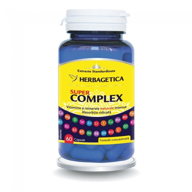 Super Complex, 60 capsule, Herbagetica Super Complex, 60 capsule, Herbagetica