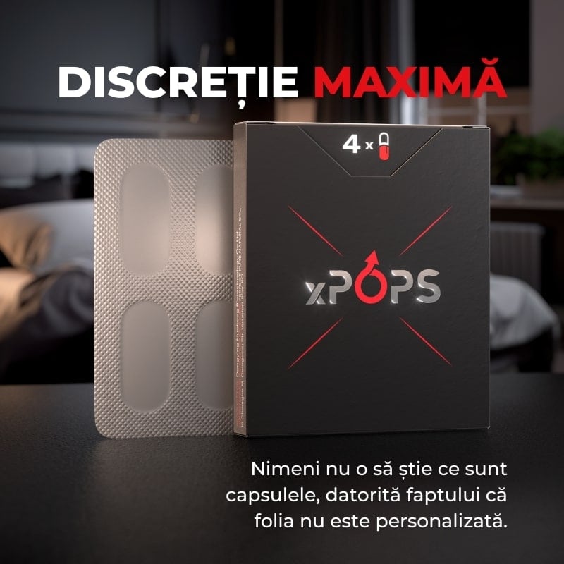 Supliment alimentar pentru potenta, 4 capsule, Pops