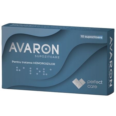 Avaron supozitoare, 10 supozitoare, Perfect Care Avaron supozitoare, 10 supozitoare, Perfect Care