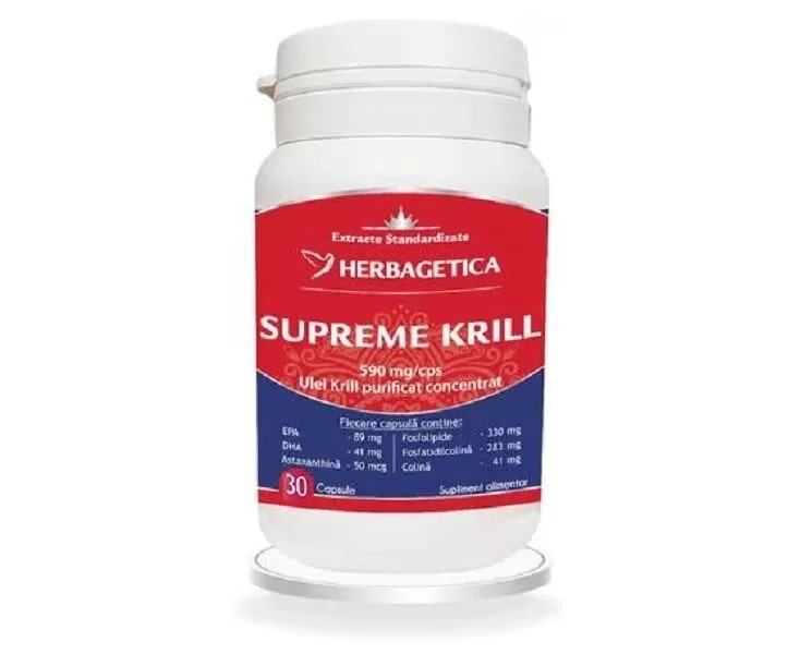 Supreme Krill Omega 3 Forte 30 caps, Herbagetica Supreme Krill Omega 3 Forte 30 caps, Herbagetica