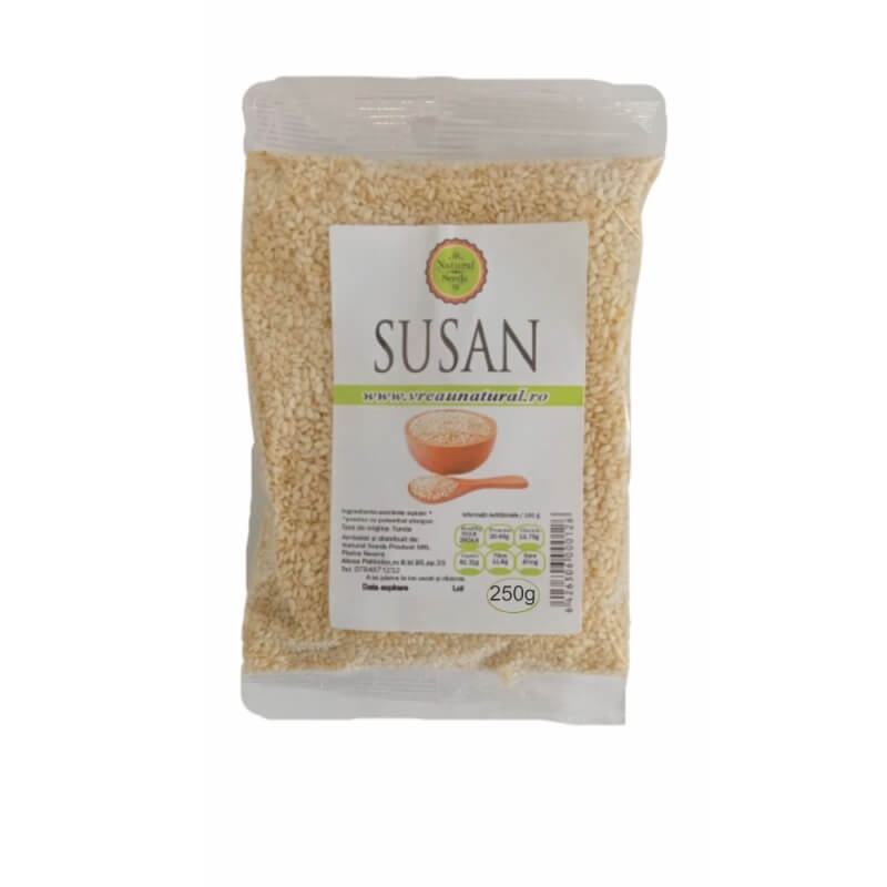 Susan alb, 250 g, Natural Seeds Susan alb, 250 g, Natural Seeds