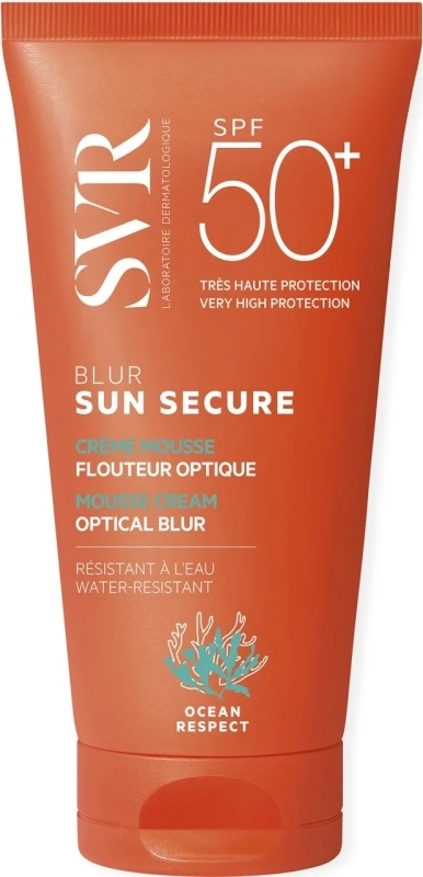 Crema spuma SPF 50+ fara parfum Sun Secure Blur, 50 ml, SVR Crema spuma SPF 50+ fara parfum Sun Secure Blur, 50 ml, SVR