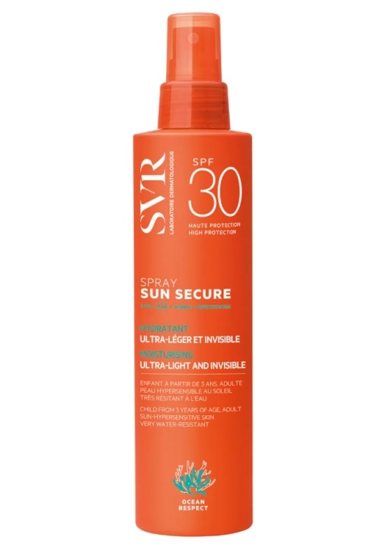 Spray Lapte SPF 30 Sun Secure, 200 ml, SVR Spray Lapte SPF 30 Sun Secure, 200 ml, SVR
