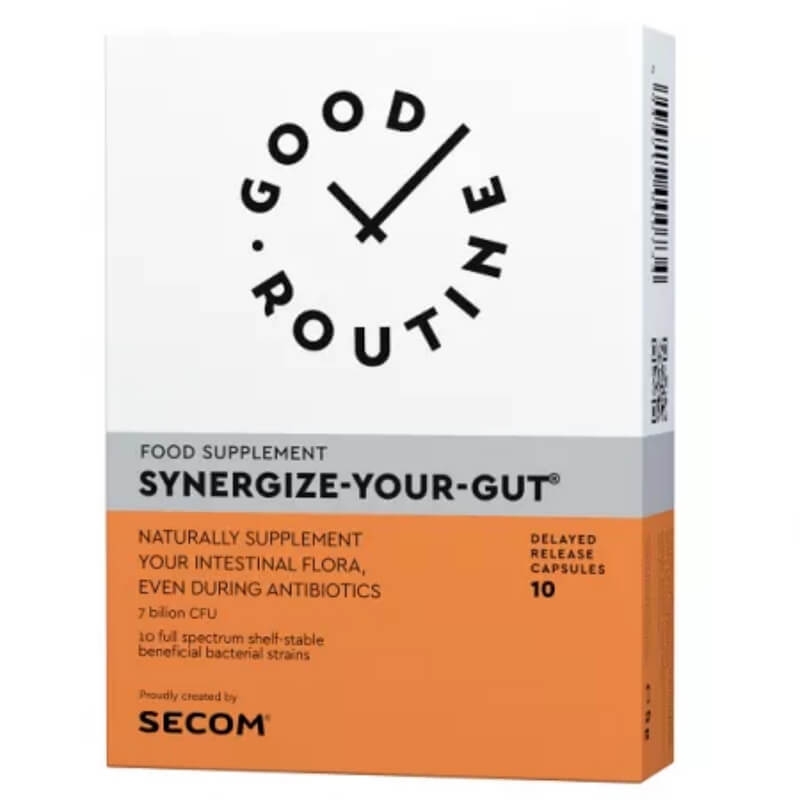 Synergize Your Gut Good Routine, 10 capsule vegetale, Secom Synergize Your Gut Good Routine, 10 capsule vegetale, Secom