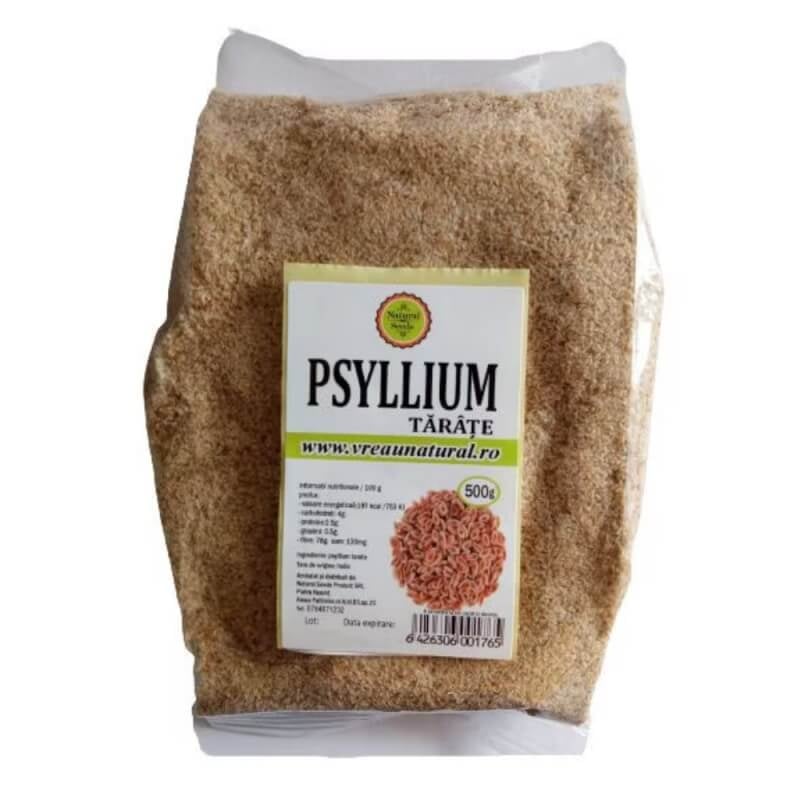 Tarate de psyllium, 500 g, Natural Seeds Tarate de psyllium, 500 g, Natural Seeds