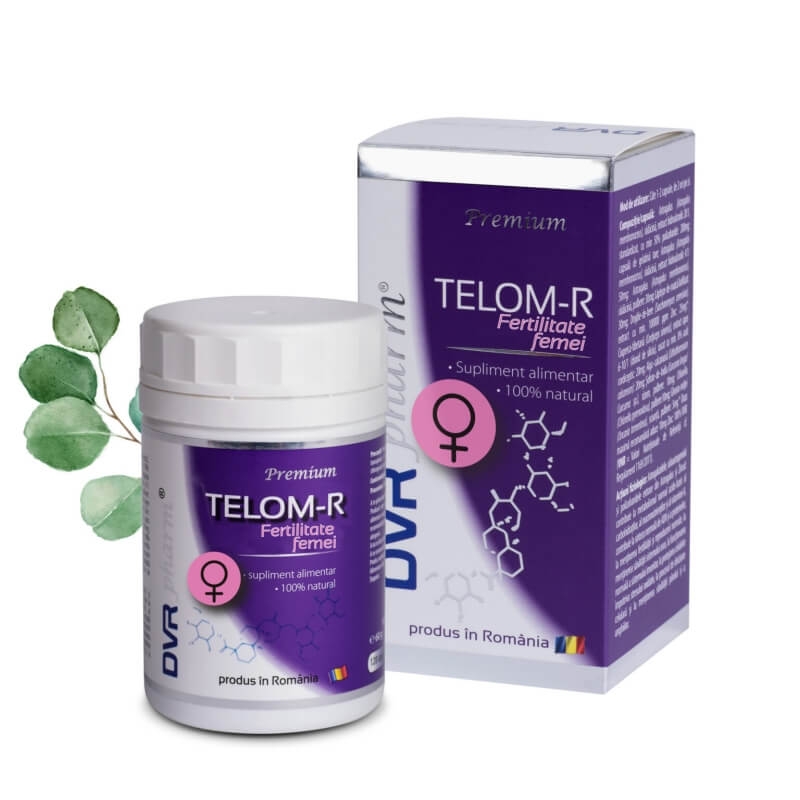 Telom-R Fertilitate femei, 120 capsule, DVR Pharm Telom-R Fertilitate femei, 120 capsule, DVR Pharm