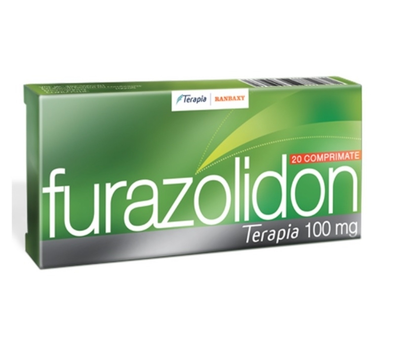 Furazolidon, 100 mg, 20 comprimate, Terapia Furazolidon, 100 mg, 20 comprimate, Terapia