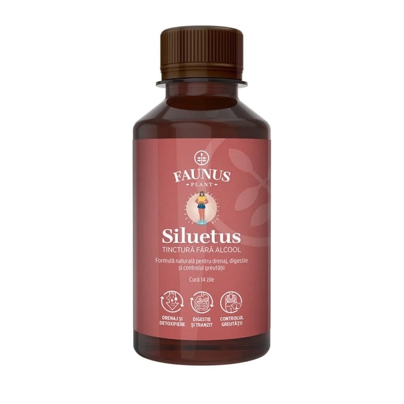 Tinctura Siluetus fara alcool, 200 ml, Faunus Plant Tinctura Siluetus fara alcool, 200 ml, Faunus Plant