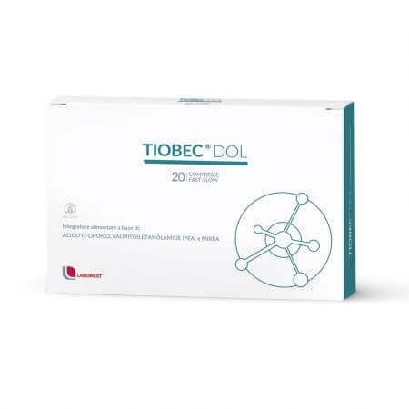 Tiobec Dol, 20 comprimate filmate, Laborest