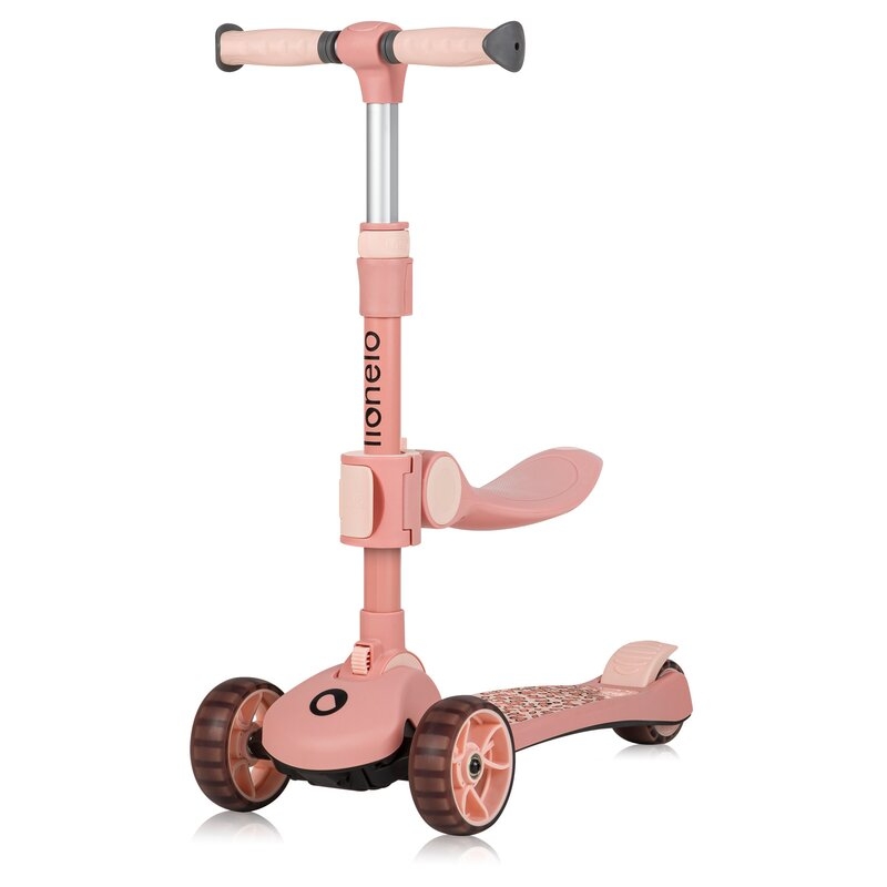 Trotineta, Lionelo, Franky, Multifunctionala, Pliabila, Pana la 50 kg, Bicicleta cu 3 roti si trotineta de echilibru, Ghidon reglabil, Sezut detasabil, Roti cu LED, Conform cu EN71, EN62115, 12 luni+, Roz Trotineta, Lionelo, Franky, Multifunctionala, Pliabila, Pana la 50 kg, Bicicleta cu 3 roti si trotineta de echilibru, Ghidon reglabil, Sezut detasabil, Roti cu LED, Conform cu EN71, EN62115, 12 luni+, Roz