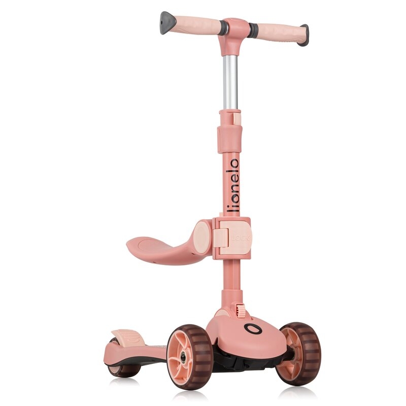 Trotineta, Lionelo, Franky, Multifunctionala, Pliabila, Pana la 50 kg, Bicicleta cu 3 roti si trotineta de echilibru, Ghidon reglabil, Sezut detasabil, Roti cu LED, Conform cu EN71, EN62115, 12 luni+, Roz Trotineta, Lionelo, Franky, Multifunctionala, Pliabila, Pana la 50 kg, Bicicleta cu 3 roti si trotineta de echilibru, Ghidon reglabil, Sezut detasabil, Roti cu LED, Conform cu EN71, EN62115, 12 luni+, Roz