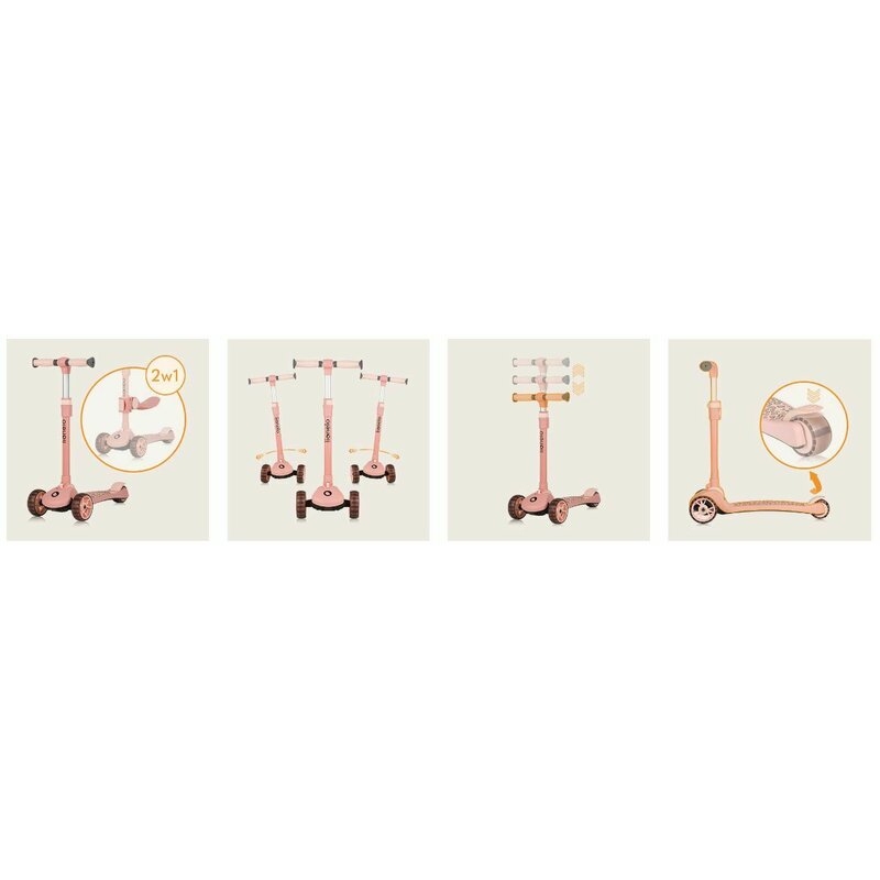 Trotineta, Lionelo, Franky, Multifunctionala, Pliabila, Pana la 50 kg, Bicicleta cu 3 roti si trotineta de echilibru, Ghidon reglabil, Sezut detasabil, Roti cu LED, Conform cu EN71, EN62115, 12 luni+, Roz Trotineta, Lionelo, Franky, Multifunctionala, Pliabila, Pana la 50 kg, Bicicleta cu 3 roti si trotineta de echilibru, Ghidon reglabil, Sezut detasabil, Roti cu LED, Conform cu EN71, EN62115, 12 luni+, Roz