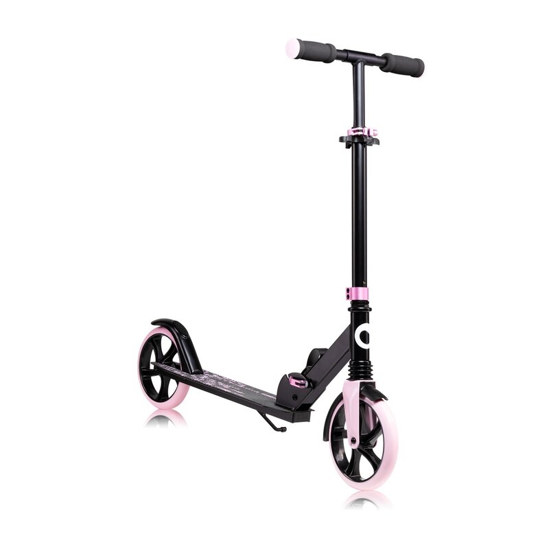 Trotineta, Lionelo, Luca, Pentru copii sau adulti, Ultrapliabila, Pana la 100 Kg, Conform cu standardul european de securitate EN14619, Roz