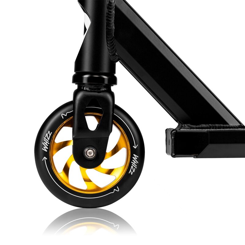 Trotineta, Lionelo, Whizz, Pentru Acrobatii, Rulmenti ABEC-9, Sistemul de compresie IHC 9, 20 - 100 kg, Conform cu standardul european de securitate EN14619, Galben/Negru Trotineta, Lionelo, Whizz, Pentru Acrobatii, Rulmenti ABEC-9, Sistemul de compresie IHC 9, 20 - 100 kg, Conform cu standardul european de securitate EN14619, Galben/Negru