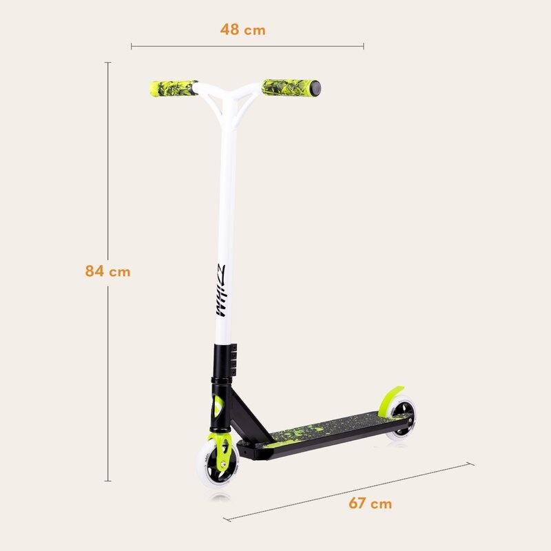 Trotineta, Lionelo, Whizz, Pentru Acrobatii, Rulmenti ABEC-9, Sistemul de compresie IHC 9, 20 - 100 kg, Conform cu standardul european de securitate EN14619, Verde/Negru Trotineta, Lionelo, Whizz, Pentru Acrobatii, Rulmenti ABEC-9, Sistemul de compresie IHC 9, 20 - 100 kg, Conform cu standardul european de securitate EN14619, Verde/Negru