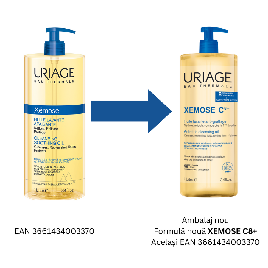 Xemose Ulei curatare, 1000ml, Uriage Xemose Ulei curatare, 1000ml, Uriage