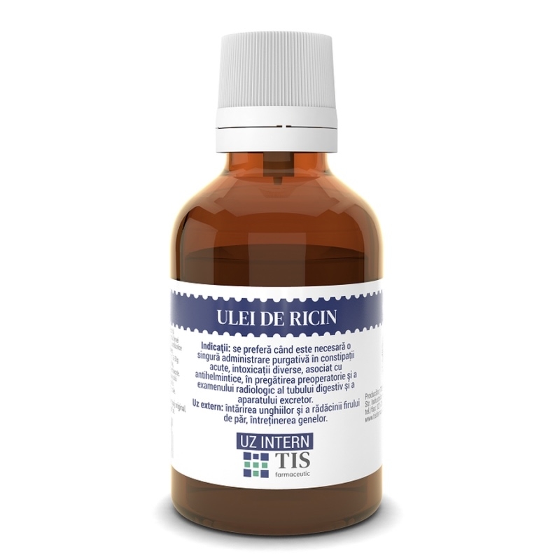 Ulei de Ricin, 25 ml, Tis Farmaceutic Ulei de Ricin, 25 ml, Tis Farmaceutic