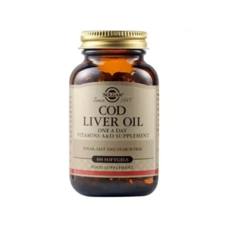 Ulei din ficat de cod, 100 capsule, Solgar Ulei din ficat de cod, 100 capsule, Solgar