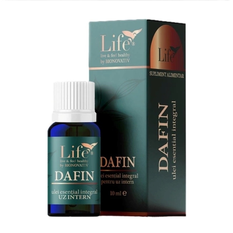 Ulei esential integral de dafin Life, 10 ml, Bionovativ Ulei esential integral de dafin Life, 10 ml, Bionovativ