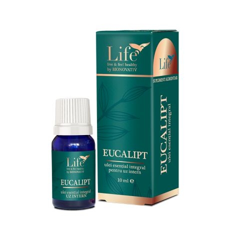 Ulei integral de eucalipt Life, 10 ml, Bionovativ Ulei integral de eucalipt Life, 10 ml, Bionovativ