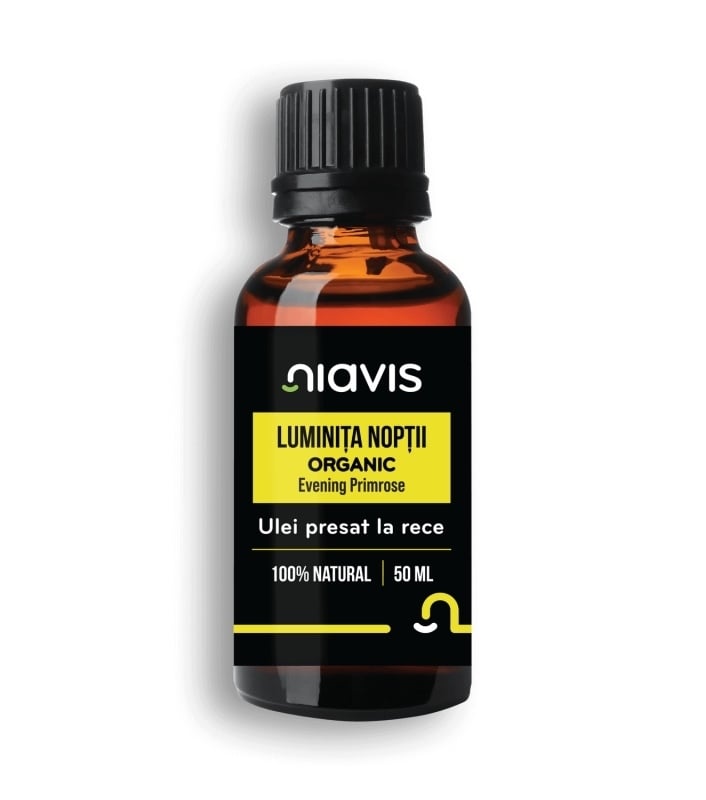 Ulei organic de Luminita Noptii, 50 ml, Niavis Ulei organic de Luminita Noptii, 50 ml, Niavis