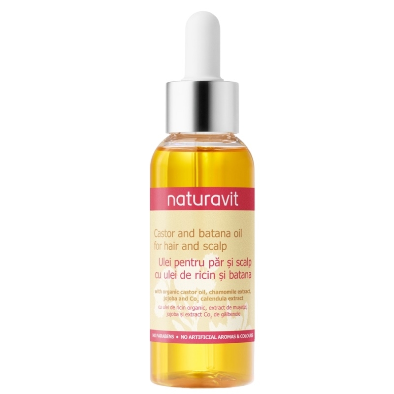 Ulei De Ricin Si Batana Pentru Scalp Si Par, 100 ml, Naturavit Ulei De Ricin Si Batana Pentru Scalp Si Par, 100 ml, Naturavit