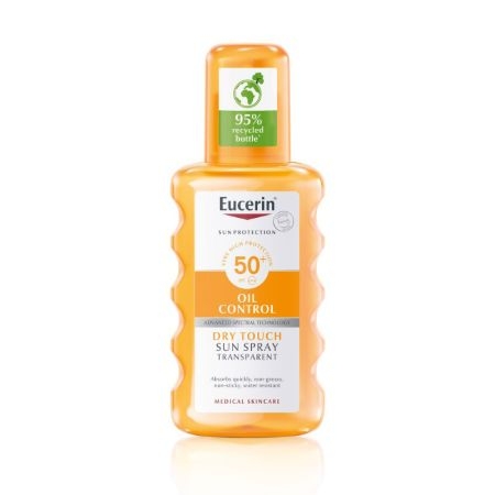 Spray de corp transparent SPF 50+ Sun Protection Oil Control, 200 ml, Eucerin Spray de corp transparent SPF 50+ Sun Protection Oil Control, 200 ml, Eucerin