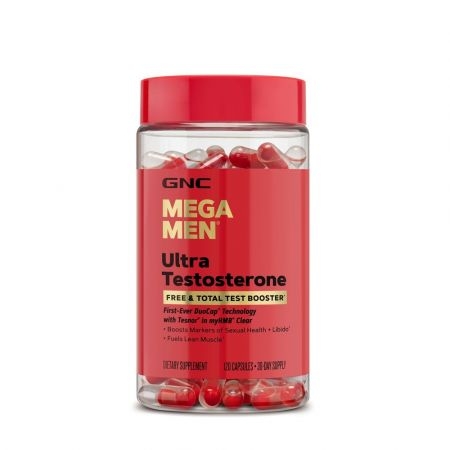 Ultra Testosterone Mega Men, Formula Avansata pentru Cresterea Testosteronului Liber si Total, 120 capsule, GNC Ultra Testosterone Mega Men, Formula Avansata pentru Cresterea Testosteronului Liber si Total, 120 capsule, GNC