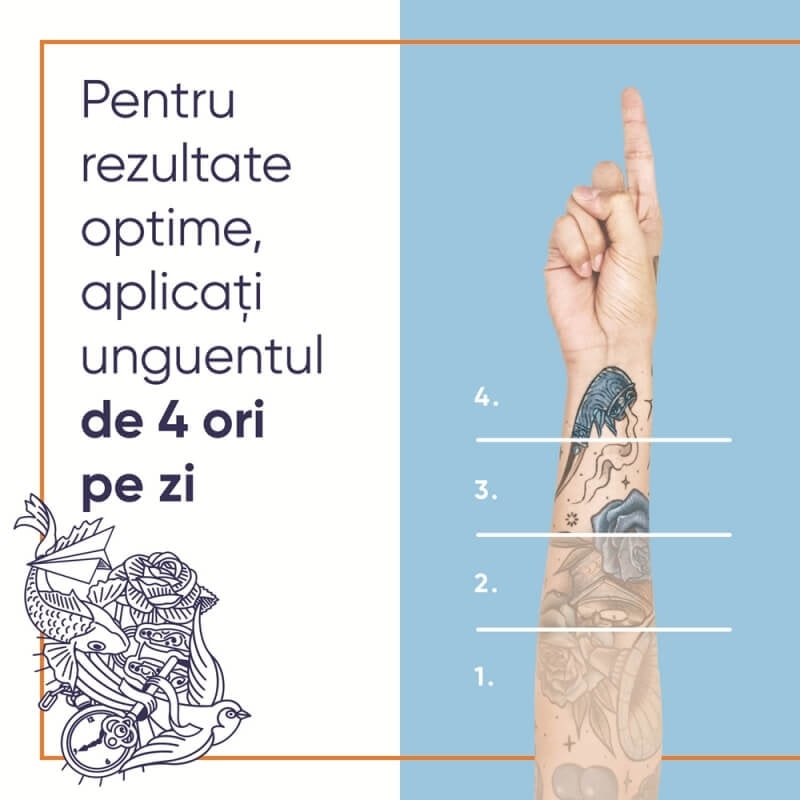 Unguent pentru ingrijirea tatuajelor Bepanthen Tattoo, 50 g, Bayer