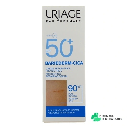 Bariederm cica-crema reparatoare Spf 50+, 40ml, Uriage Bariederm cica-crema reparatoare Spf 50+, 40ml, Uriage