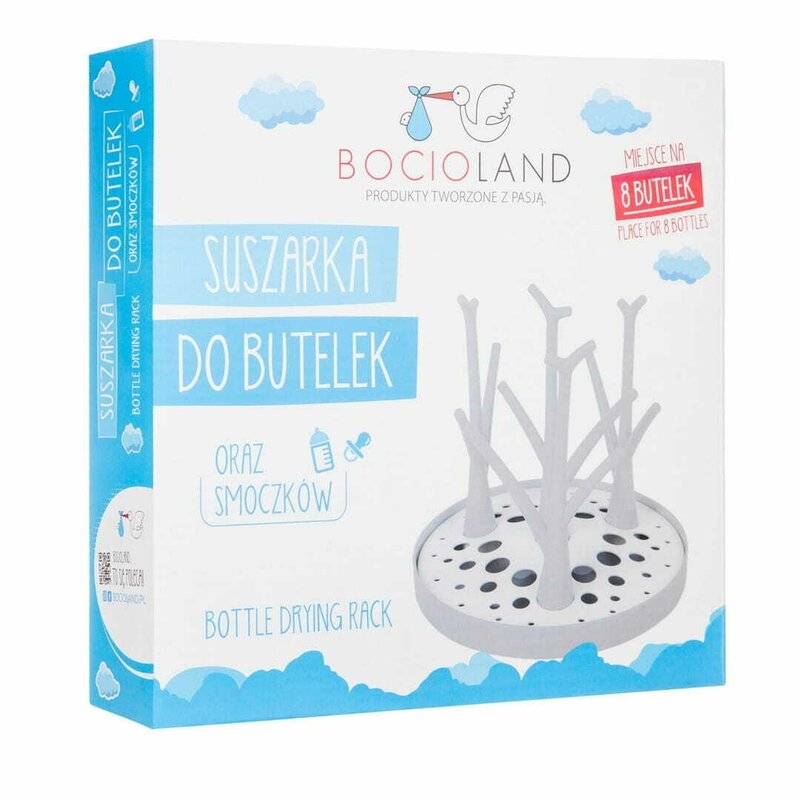 Uscator, Bocioland, Pentru biberoane, Cu design flexibil, Fara BPA, Pentru 8 recipiente, 22x26 cm, White Uscator, Bocioland, Pentru biberoane, Cu design flexibil, Fara BPA, Pentru 8 recipiente, 22x26 cm, White