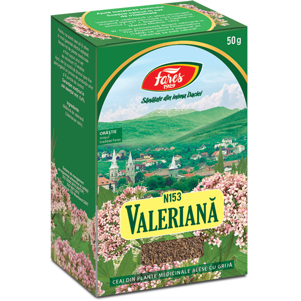 Ceai radacina de valeriana 50g, Fares