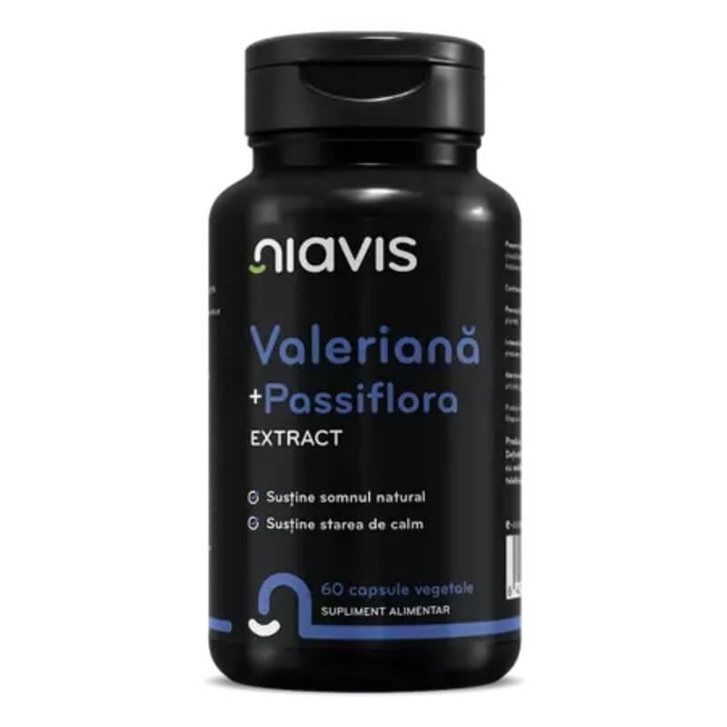 Valeriana + Passiflora extract, 60 capsule, Niavis