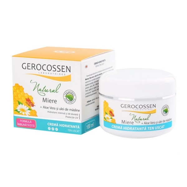 Crema hidratanta ten uscat Natural miere, 100 ml Crema hidratanta ten uscat Natural miere, 100 ml