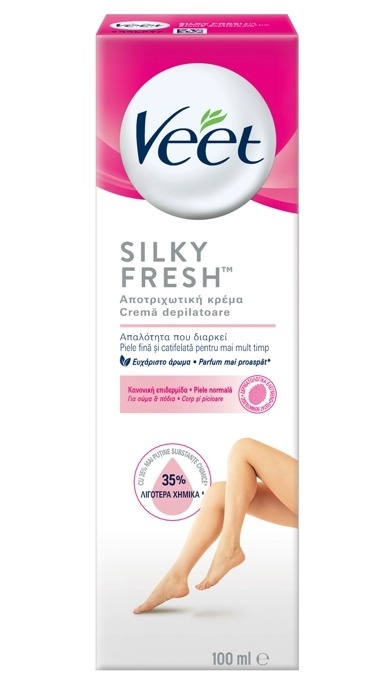 Crema depilatoare Veet Silky Fresh pentru piele normala, 100 ml Crema depilatoare Veet Silky Fresh pentru piele normala, 100 ml