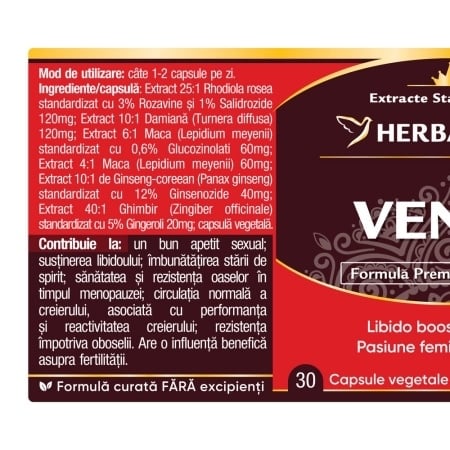 Venus, 30 capsule, Herbagetica