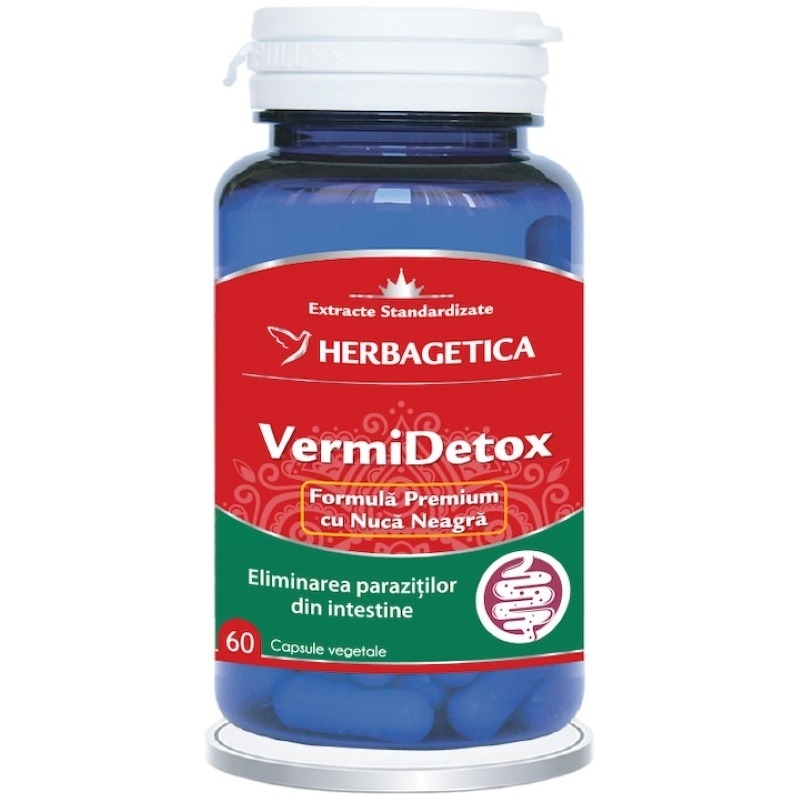 Vermidetox, 60 capsule, Herbagetica Vermidetox, 60 capsule, Herbagetica