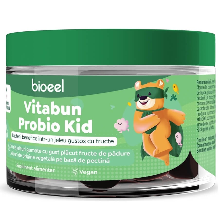 Jeleuri gumate Vitabun Probio Kid, 30 jeleuri, Bioeel Jeleuri gumate Vitabun Probio Kid, 30 jeleuri, Bioeel